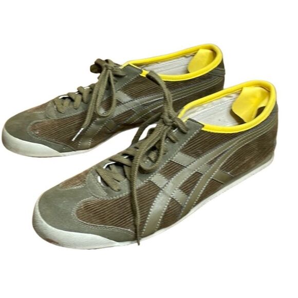 Onitsuka Tiger by Asics Other - Vintage Onitsuka Tiger Mexico 66 olive green corduroy and yellow Men’s 11